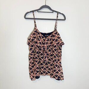 The Webster Miami at Target boho floral‎ strappy ruffle flowy lined tank top